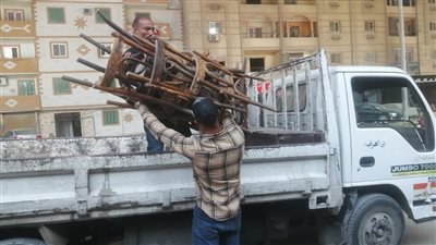 رفع 91 حالة إشغال وتعدي بشارع ترعة الزمر في العمرانية بالجيزة (صور)