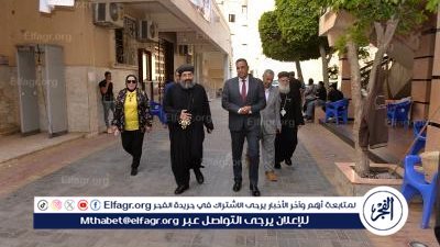 محافظ الدقهلية يقدم التهنئة لنيافة الانبا إكسيوس الاسقف الجديد لابراشية المنصورة وتوابعها