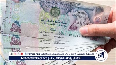 أسعار صرف الدرهم الإماراتي مقابل الجنيه المصري في البنوك المصرية في 16-4-2024