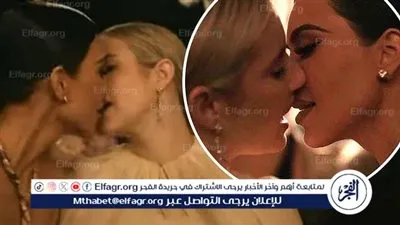 قبلة كيم كارداشيان وايما روبرتس تثير جدل حول مسلسل American Horror Story: Delicate