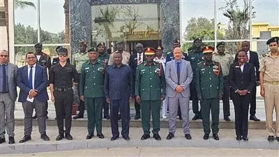 مدير كلية الدفاع الوطني التنزاني و٢٣ دارس بالكلية من دول فى ضيافة وزارة الري 