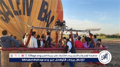 تحليق 50 رحلة بالون طائر تقل 1100 سائح غرب الأقصر اليوم السبت