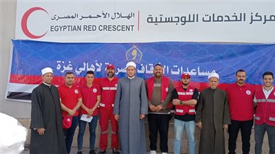  تسليم 20 طن سلع غذائية من وزارة الأوقاف المصرية لأهالي غزة