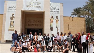 نائب محافظ الجيزة تشهد فعاليات الاحتفال بالذكرى 18 لافتتاح متحف إيمحتب بسقارة (صور)