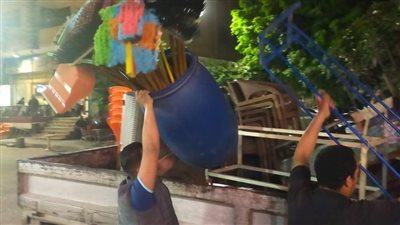 رفع 122 حالة إشغال وتعدي بالشوارع لتحقيق السيولة المرورية في حي العمرانية