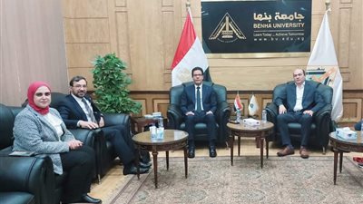 رئيس جامعة بنها يستقبل رئيس جمعية المعماريين الأردنيين