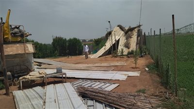 محافظة الجيزة تزيل تعديات على الأراضي الزراعية بمركز ومدينة منشأة القناطر