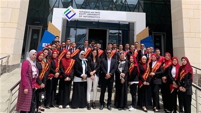 جامعة مدينة السادات تنظم زيارة ميدانية لمدينة المعرفة بالعاصمة الإدارية الجديدة
