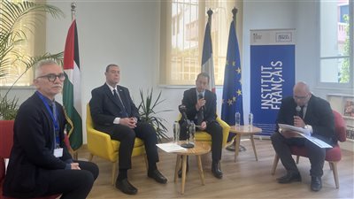 بحضور سفيري فرنسا وفلسطين.. المعهد الفرنسي بالقاهرة يفتتح مبادرة لدعم الفلسطينيين