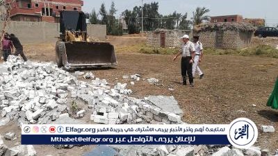 تنفيذ 43 قرار إزالة تعدي علي أملاك الدولة والأراضي الزراعية بالدقهلية