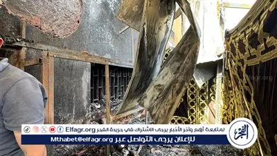 احتراق الواجهة الخارجية دون إصابات.. كواليس حريق السجل المدني بشبرا الخيمة 