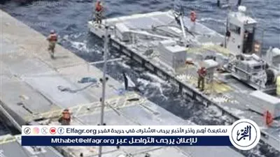 عاجل:- الجيش الأمريكي ينشر الصور الأولى للرصيف العائم في غزة