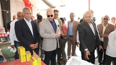 محافظ بني سويف يتفقد أعمال تغطية ترعة ناصر ويتابع معرض السلع الأساسية 