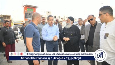 محافظ الغربية يتفقد محيط الكنائس في المحلة الكبرى استعدادا لعيد القيامة