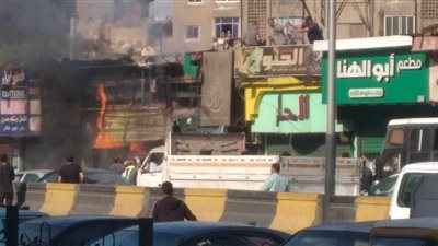 انتداب المعمل الجنائي لمعرفة أسباب حريق مطعم في شبرا الخيمة
