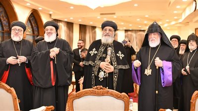 البابا تواضروس يستقبل رئيسي الكنيستين السريانية والأرمينية