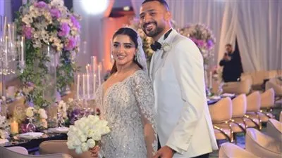 اللقطات الأولى من حفل زفاف ابنة مصطفى كامل 