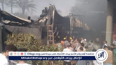 النيابة العامة تحقق في واقعة حريق شب بمخزن مراتب بالبدرشين (صور) 