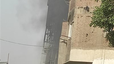 نشوب حريق في منزل مكون من 5 طوابق بشبرا الخيمة