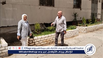 رسومات جمالية وعبارات وطنية.. رصف وتطوير شارع غرب السكة في العمرانية |شاهد