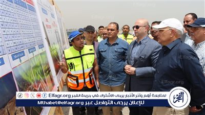 محافظ بني سويف ورئيس الطرق يتفقدان الموقف التنفيذي بمشروع محور الفشن