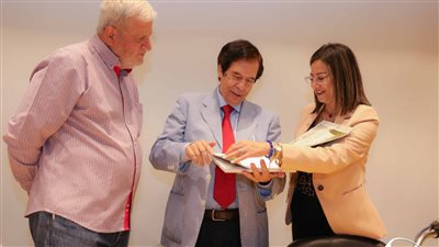 مكتبة الإسكندرية تستقبل وفدا إعلاميا إسبانيا متخصص في أدب نجيب محفوظ