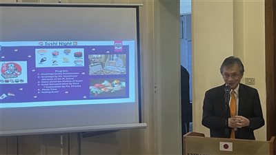 بحضور سفراء ودبلوماسيين.. سفير اليابان بالقاهرة بالطبق الياباني الأكثر شهرة في العالم