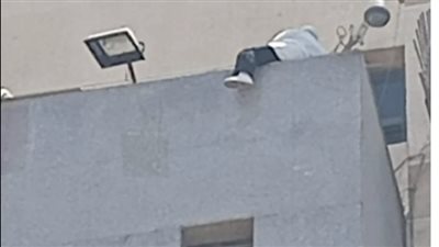 تفاصيل محاولة انتحار سيدة من أعلى مجمع محاكم البحر في المنصورة 