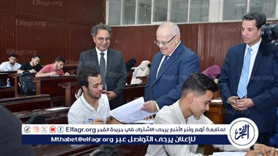 جولة مفاجئة للدكتور الخشت للاطمئنان على سير الامتحانات