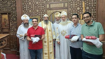 شمامسة جدد وتطييب رفات القديس يوسف النجار بالمحلة