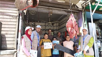 حملات توعية لترشيد استخدام المياه لمحلات الجزارة بأسيوط