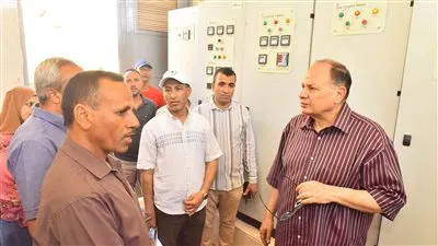 محافظ أسيوط يتفقد أعمال تنفيذ محطة رفع صرف صحي النواميس بمركز البداري