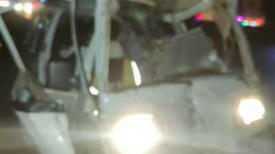 إصابة 3 أشخاص في حادث تصادم بالقليوبية (صور)