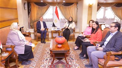 وزيرة التضامن تستقبل الممثل المقيم لبرنامج الأمم المتحدة الإنمائي في مصر