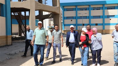 رئيس مياه أسيوط يتفقد سير العمل بمحطة مياه الهلالي بحي شرق