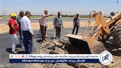 هبوط محدود بالطريق الصحراوي الغربي نطاق مركز سمسطا ببني سويف