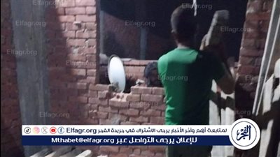 تنفيذ إزالة ليلية لشدة خشبية بعقار في الدقهلية..صور 