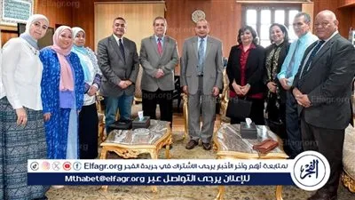 رئيس جامعة بني سويف يستقبل لجنة قطاع الآداب لتفعيل برامج اللغات بالأهلية