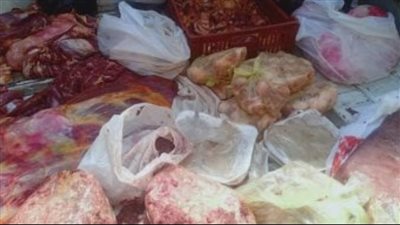 ضبط 500 كجم لحوم غير صالحة للاستهلاك الآدمى بالشرقية