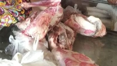 ضبط 400 كجم لحوم ودواجن غير صالحة للاستهلاك الآدمي بالمنوفية