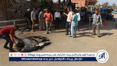 إجراءات احترازية عاجلة للتعامل مع هبوط أرضي مفاجئ بكوبري صفط راشين ببني سويف