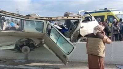 التحقيق في حادث تصادم 3 سيارات أعلى الدائري 