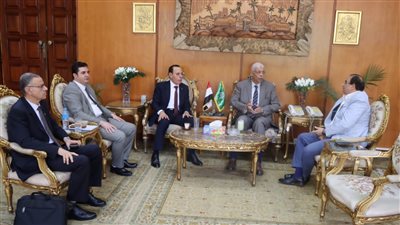 رئيس جامعة المنوفية ورئيس محكمة شبين الكوم الابتدائية يبحثان سبل التعاون المشترك