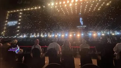 إقبال جماهيري علي حفل كاظم الساهر بالعلمين 