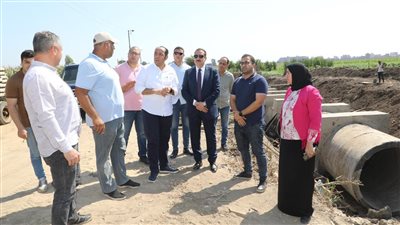  محافظ المنوفية يتفقد الموقف التنفيذي لتغطية مصرف 
