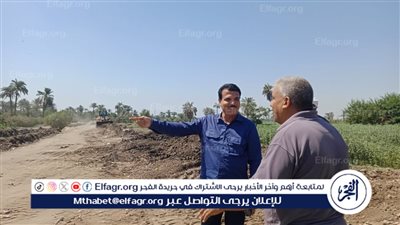 رئيس أبشواي يوجه بإعادة تمهيد الطريق بعد أعمال الخطة الاستثمارية بطريق قصر منصور 