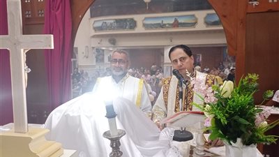 احتفال الجدود بكنيسة العذراء والام تريز عزبة النخل