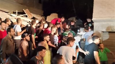عاجل.. انهيار منزل من 5 طوابق فى المحلة الكبرى