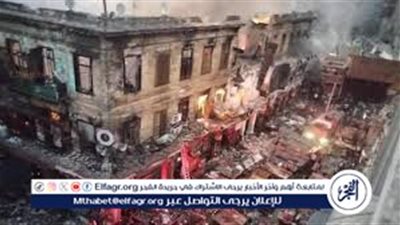 عاجل- 12 مصاب وخسائر بملايين الجنيهات.. تفاصيل كارثة حريق العتبة (صور)