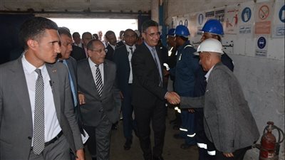 وزير التموين يتفقد محطة الزيوت والشحوم بالمكس